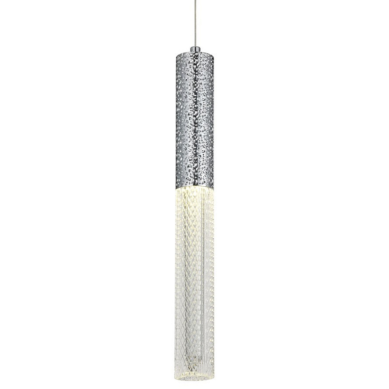 Подвесной светильник Dew Drops Tube Chrome Hanging Lamp Прозрачный Хром Подвесной светильник Dew Drops Tube Chrome Hanging Lamp Прозрачный Хром в Тюмени | Loft Concept