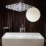 Люстра подвесная с тонкой металлической конструкцией цвета хром Quasar варинант исполнения - 7 | Loft Concept в Тюмени