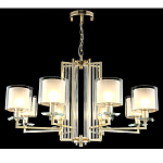 Люстра с 8-ю цилиндрическими плафонами из стекла Laurent варинант исполнения - 4 | Loft Concept в Тюмени