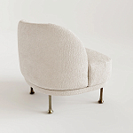 Кресло Briancon с полукруглой спинкой на металлических ножках  варинант исполнения - 1 | Loft Concept в Тюмени