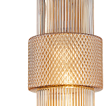 Подвесной светильник со стеклянным рифленым плафоном цилиндрической формы Eliara 13 варинант исполнения - 3 | Loft Concept в Тюмени