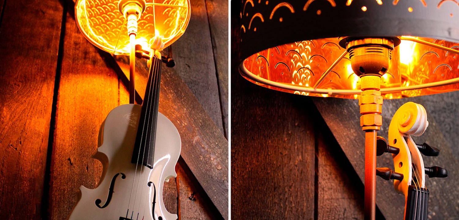 Настольная лампа Violin white Настольная лампа Violin white - Loft-Concept в Тюмени