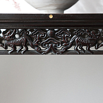 Черная резная консоль в Китайском стиле из массива Black Dragon Console варинант исполнения - 3 | Loft Concept в Тюмени