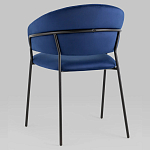 Стул в велюре синего цвета Horizon варинант исполнения - 5 | Loft Concept в Тюмени