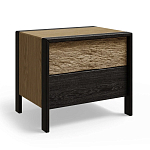 Тумба 2 ящика с подсветкой на рельефном фасаде Warm Industrial варинант исполнения - 2 | Loft Concept в Тюмени