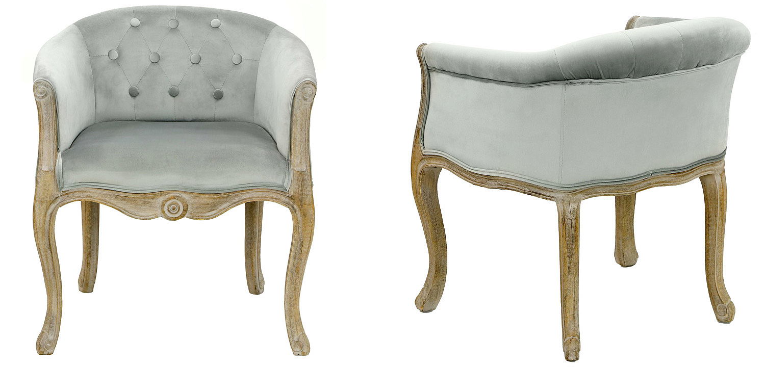 Кресло French Provence Armchair Roderic light blue Кресло French Provence Armchair Roderic light blue - Loft-Concept в Тюмени