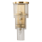 Бра с золотистым основанием и прозрачными трубками Nembus варинант исполнения - 1 | Loft Concept в Тюмени