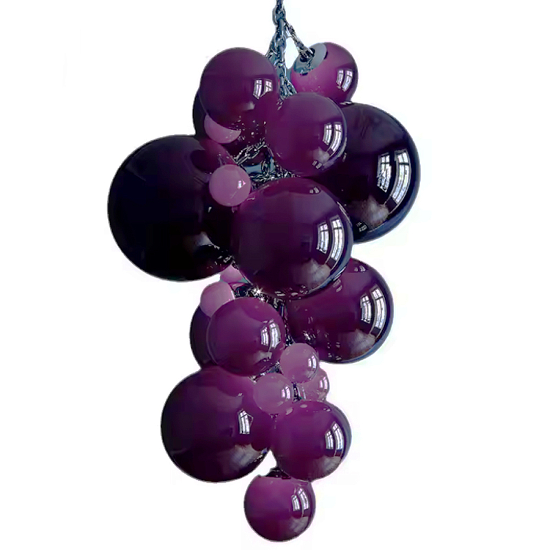 Люстра Grape Balls Сливовый цвет стекла Сливовый Люстра Grape Balls Сливовый цвет стекла Сливовый в Тюмени | Loft Concept