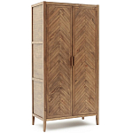 Шкаф из массива сосны с орнаментом "Ёлочка" Geometric Ornament варинант исполнения - 2 | Loft Concept в Тюмени