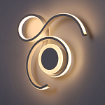 Бра белого цвета с изогнутыми световыми линиями и круглым основанием Luke Lampco Tracer Lamp варинант исполнения - 4 | Loft Concept в Тюмени