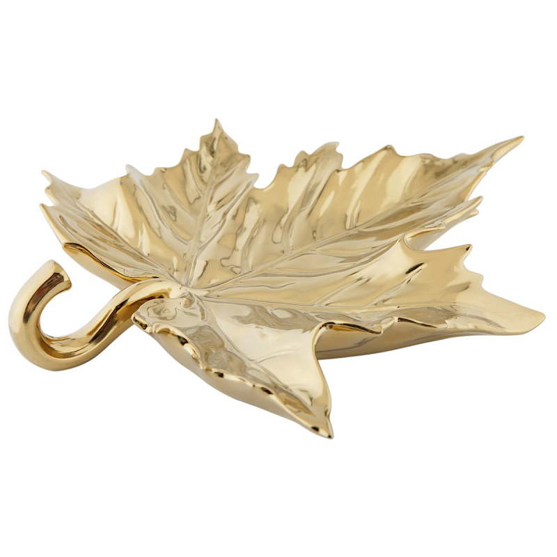 Поднос Maple Leaf Золотой Поднос Maple Leaf Золотой в Тюмени | Loft Concept