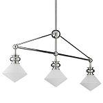 Люстра линейная с ромбовидными плафонами Pointed Diamond Shade варинант исполнения - 5 | Loft Concept в Тюмени