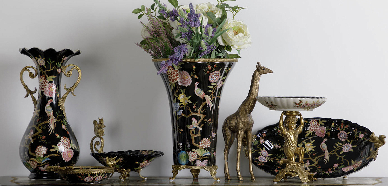 Ваза Malu Black Vase Ваза Malu Black Vase - Loft-Concept в Тюмени