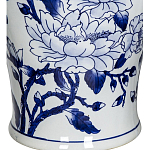 Ваза с крышкой и синим цветочным узором Blue & White Ornament  варинант исполнения - 3 | Loft Concept в Тюмени