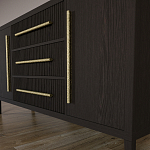 Буфет Primo с тремя ящиками и двумя фасадами Темный орех варинант исполнения - 8 | Loft Concept в Тюмени