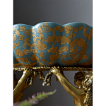 Чаша с орнаментом на бронзовых ножках в виде ангелов Eden Garden варинант исполнения - 8 | Loft Concept в Тюмени