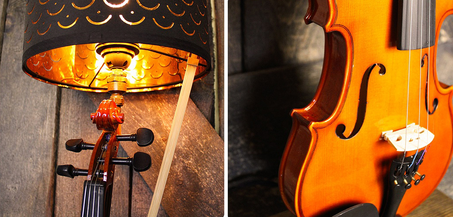 Настольная лампа Violin brown Настольная лампа Violin brown - Loft-Concept в Тюмени