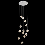 Люстра каскадная с мозаичным хрустальным оформлением Sparks of Crystal варинант исполнения - 2 | Loft Concept в Тюмени