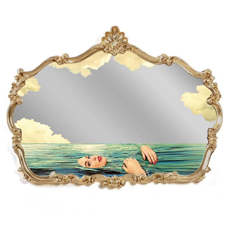 Зеркало Seletti Baroque Seagirl Золотой Зеркало Seletti Baroque Seagirl Золотой в Тюмени | Loft Concept