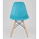 Пластиковый стул на ножках из массива бука Eames Torquoise варинант исполнения - 4 | Loft Concept в Тюмени