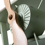 Полка книжная зеленая в виде аэроплана в стиле лофт FLY варинант исполнения - 2 | Loft Concept в Тюмени