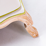 Диван двухместный из натурального бука золотистый с изображением птиц и цветов Blooming Birds варинант исполнения - 3 | Loft Concept в Тюмени