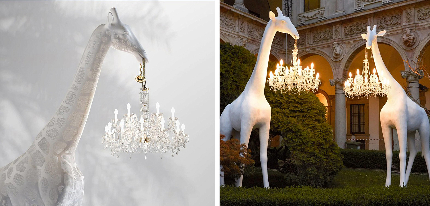 Торшер белый жираф в натуральную величину White Giraffe Lamp large size Торшер белый жираф в натуральную величину White Giraffe Lamp large size - Loft-Concept в Тюмени