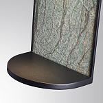 Настенный светильник зеленого цвета с черной рамкой овальной формы с полкой Herbarium  варинант исполнения - 5 | Loft Concept в Тюмени