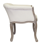 Кресло низкое в стиле прованс Бежевый Лен Louis French Armchair  варинант исполнения - 1 | Loft Concept в Тюмени