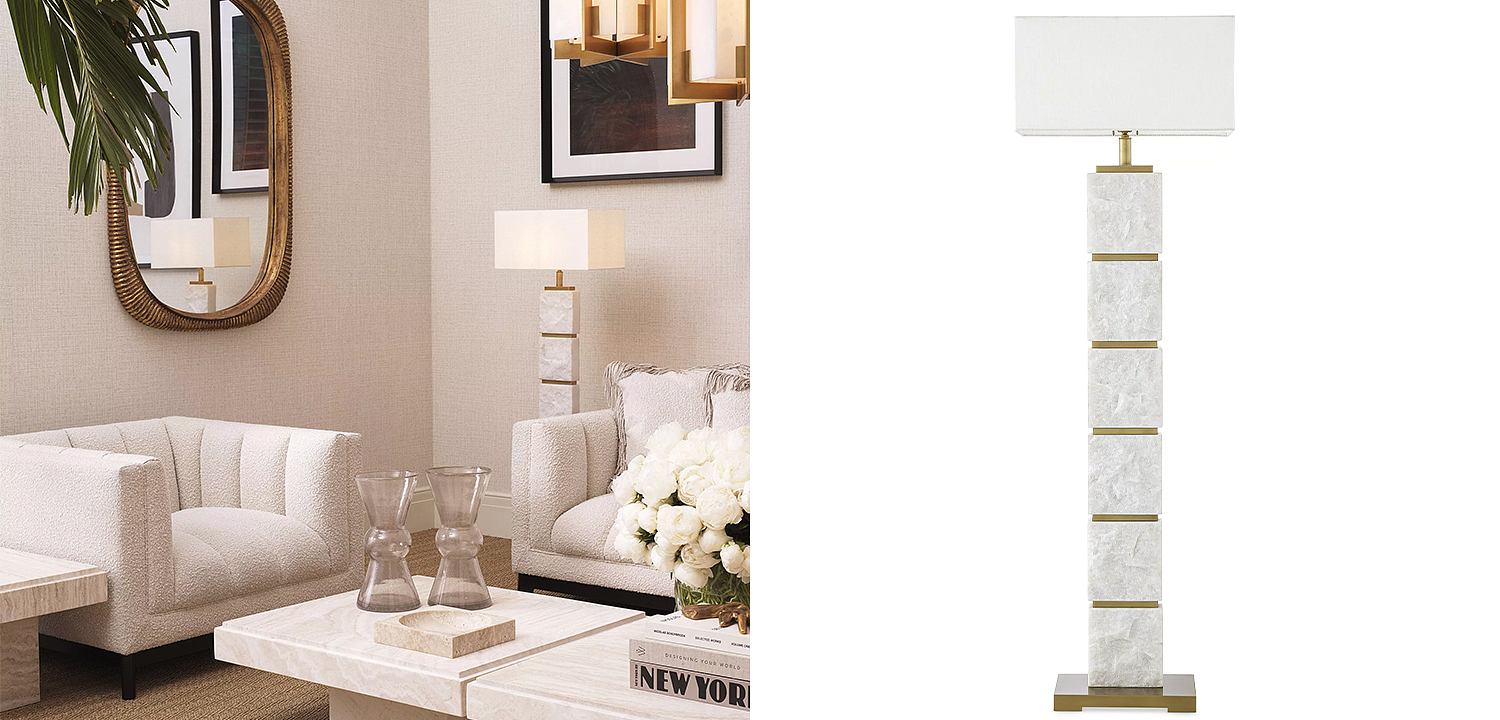Торшер Eichholtz Floor Lamp Newton Marble Торшер Eichholtz Floor Lamp Newton Marble - Loft-Concept в Тюмени