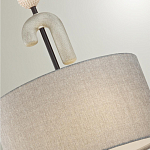 Люстра с серым тканевым плафоном Flourish варинант исполнения - 4 | Loft Concept в Тюмени