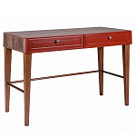 Стол письменный из массива бука с 2-мя ящиками красный Wenge Light варинант исполнения - 1 | Loft Concept в Тюмени