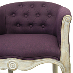 Кресло низкое в стиле прованс Louis French Armchair violet flax варинант исполнения - 3 | Loft Concept в Тюмени
