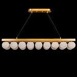 Люстра линейная прямоугольная с сферическими плафонами Phased Spheres варинант исполнения - 1 | Loft Concept в Тюмени