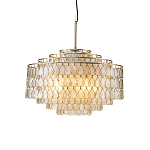Люстра многоярусная с декором из натуральной морской ракушки Iridescent Light варинант исполнения - 1 | Loft Concept в Тюмени