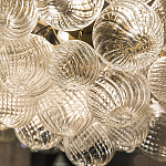 Люстра подвесная с рифлёными стеклянными шарами в форме воздушного облака Berries Chandelier варинант исполнения - 3 | Loft Concept в Тюмени