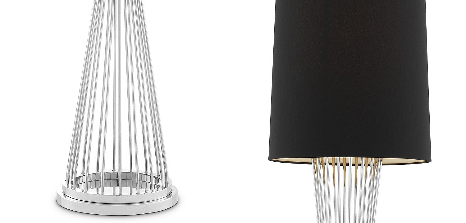Торшер Eichholtz Floor Lamp Holmes Nickel Торшер Eichholtz Floor Lamp Holmes Nickel - Loft-Concept в Тюмени