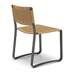 Дизайнерский стул с каркасом из металла с плетеными сиденьем и спинкой GREEN POINT Chair варинант исполнения - 3 | Loft Concept в Тюмени