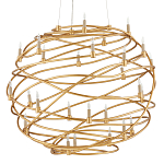 Люстра золотая в форме спирали Fancy Pattern варинант исполнения - 3 | Loft Concept в Тюмени