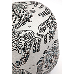 Пуф Wakonda с Круглыми ножками Черно-Белый орнамент варинант исполнения - 4 | Loft Concept в Тюмени