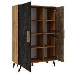 Шкаф двухдверный с 2-мя отделами с полками Stone Effect варинант исполнения - 3 | Loft Concept в Тюмени