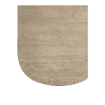 Столик кофейный кремового цвета с овальной столешницей и круглым основанием Cream Dalmen Table варинант исполнения - 4 | Loft Concept в Тюмени