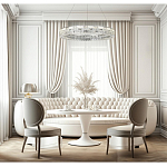 Люстра кольцевая с текстурной огранкой Reflection of Reality варинант исполнения - 5 | Loft Concept в Тюмени