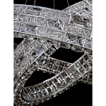 Люстра на 2 кольца с текстурной огранкой Reflection of Reality варинант исполнения - 3 | Loft Concept в Тюмени