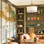 Обои ручная роспись Bamboo River Blossom Original colourway on Deep Rich Gold gilded paper with pearlescent antiquing варинант исполнения - 3 | Loft Concept в Тюмени