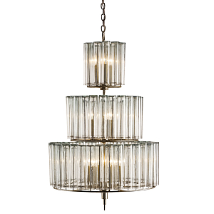 Люстра многоярусная из стеклянных трубочек Gladia
