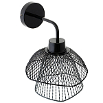 Бра с сетчатым металлическим абажуром Black Mesh Lampshade варинант исполнения - 3 | Loft Concept в Тюмени
