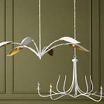 Люстра белая с плафонами в виде лепестков Delicate Flower варинант исполнения - 5 | Loft Concept в Тюмени