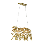 Люстра золотая с декором в виде веток эвкалипта Eucalyptus Branches варинант исполнения - 2 | Loft Concept в Тюмени