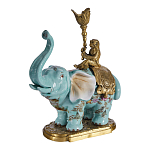 Подсвечник в виде слона из фарфора с бронзовыми элементами Elephant in the Garden of Eden варинант исполнения - 2 | Loft Concept в Тюмени